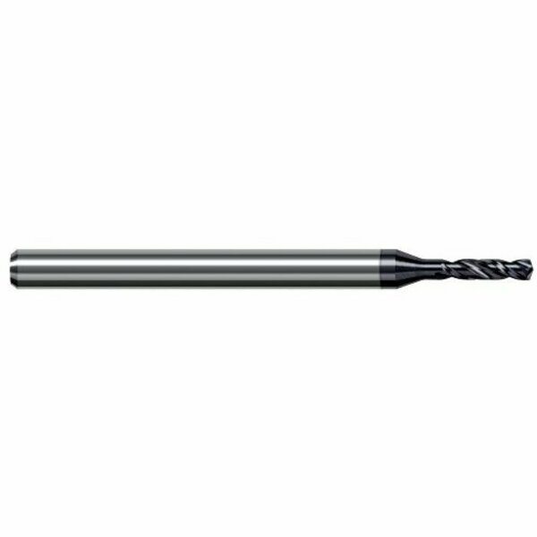 Harvey Tool 1/4 in. Drill dia. x 1.1875 in. 1-3/16 Carbide HP Drill for Hardened Steels, 2 Flutes FDW2500-C6